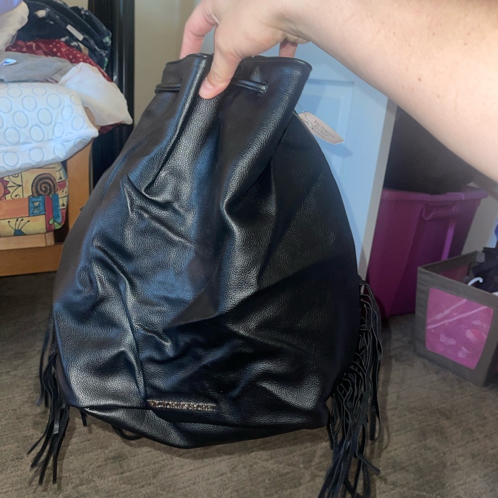 Brand new Victoria’s Secret black drawstring bag